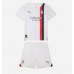 AC Milan Christian Pulisic #11 Dětské Oblečení Venkovní Dres 2023-24 Krátkým Rukávem (+ trenýrky)